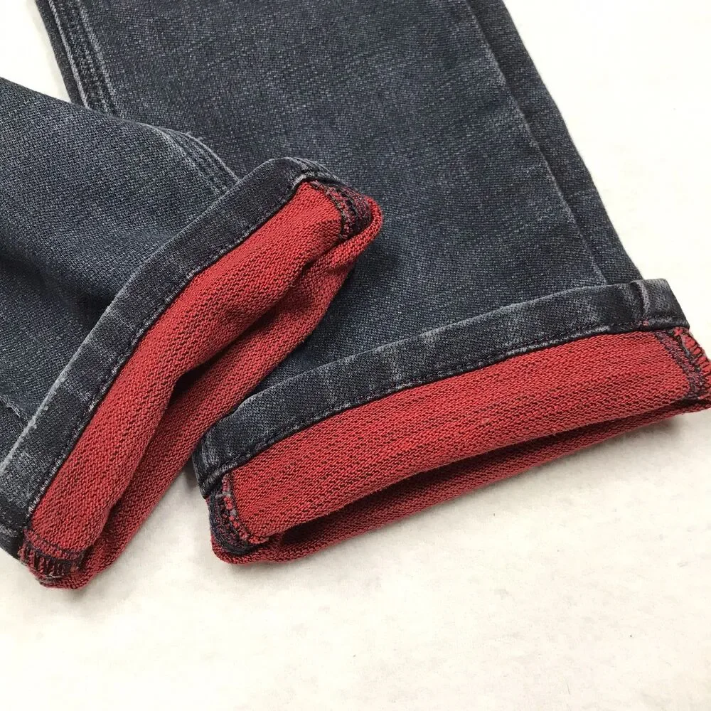 Y2K HUGO BOSS Double Weave Jeans Men 32 (30x30 fit)  Black Stretch ITALY Denim